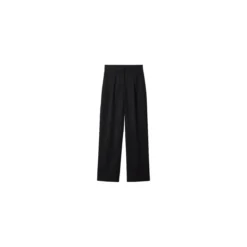 esmara® Flanellhose für Damen, weites Bein, 44, schwarz - B-Ware neuwertig