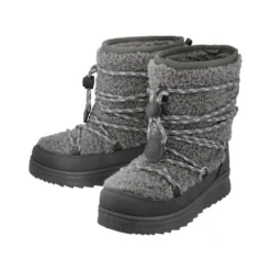 esmara® KIDS Kinder-Winterstiefel, für Mädchen, 35, grau - B-Ware neuwertig