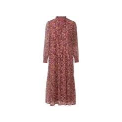 Esmara® Langes Frauenkleid, 46, orange/rot - B-Ware neuwertig