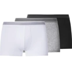 esmara® MEN Herren-Boxershorts, 3 Stück, S, schwarz/grau/weiß - B-Ware neuwertig