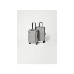 esmara® 2-teiliges Trolley-Reisekoffer-Set, grau - B-Ware