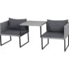 GARDAMO Lounge Set »Malaga« 3-teilig, grau - B-Ware