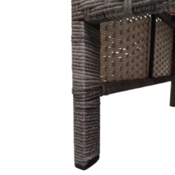 Gardamo Vigo Lounge Set, aus Geflecht Mix, 4-teilig, grau - B-Ware Transportschaden