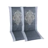GO-DE Textil Gartenauflage Living Garden (2er Set Mittellehner, Grau) - B-Ware sehr gut