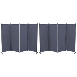 Grasekamp Paravent 2er Set (4-teilig, Grau) - B-Ware gut