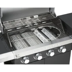 GRILLMEISTER Gasgrill, 4plus1 Brenner, 19,7 kW, mit 4 Garzonen - B-Ware neuwertig