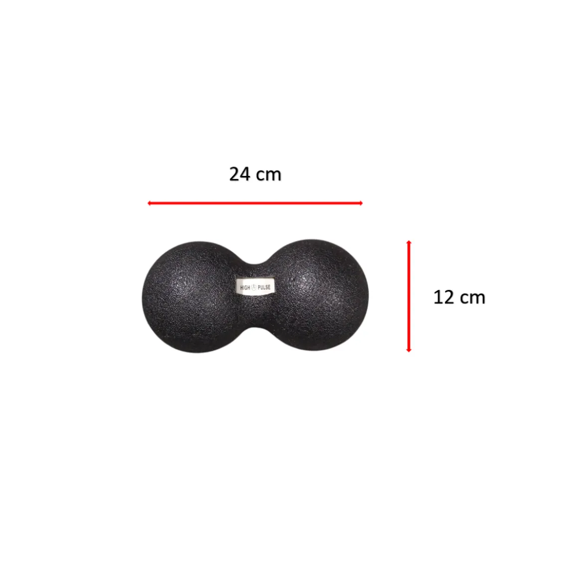 High Pulse® Massageball inkl. Übungsposter, 12 cm - B-Ware sehr gut