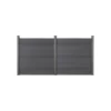 HOME DELUXE WPC Sichtschutzzaun »CALLADO«, 2x Element, 3 Pfosten - B-Ware neuwertig