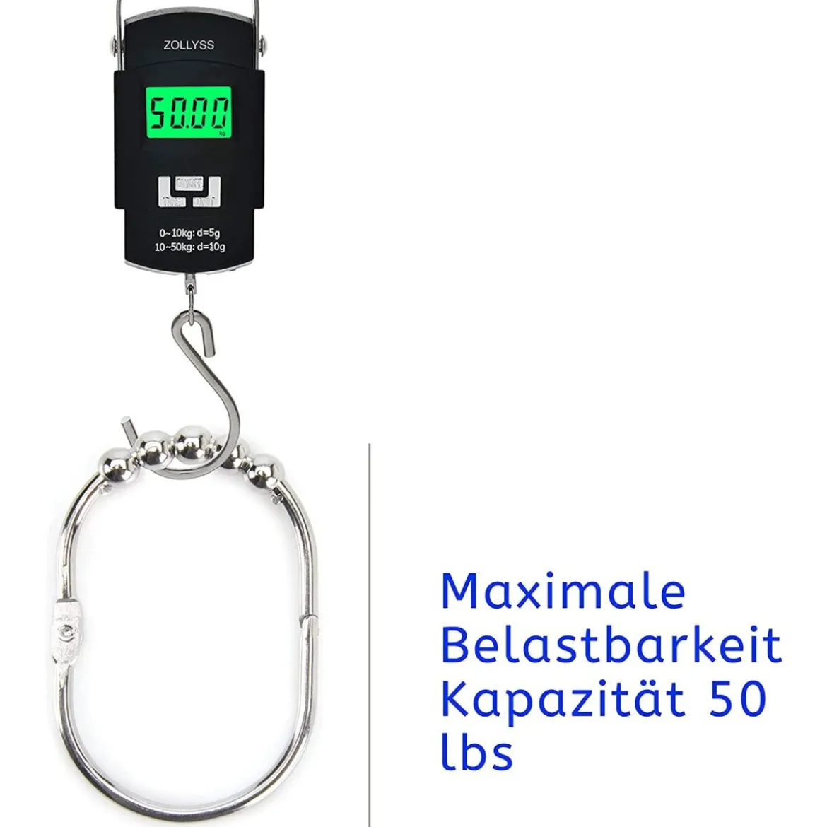 2LB Depot 12 extra große Duschvorhangringe aus Edelstahl - B-Ware sehr gut
