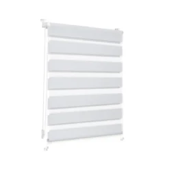 Lichtblick Duo-Rollo Klemmfix, ohne Bohren, verspannt, blickdicht, ab 45 x 150 cm - B-Ware