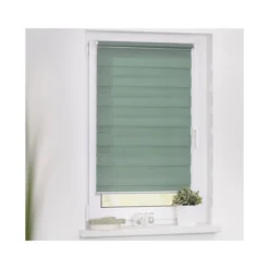 Lichtblick Duo-Rollo Klemmfix, ohne Bohren, verspannt, blickdicht, ab 45 x 150 cm - B-Ware