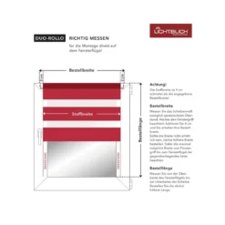 LICHTBLICK Duo Rollo Klemmfix, ohne Bohren, ab 45 x 150 cm - B-Ware