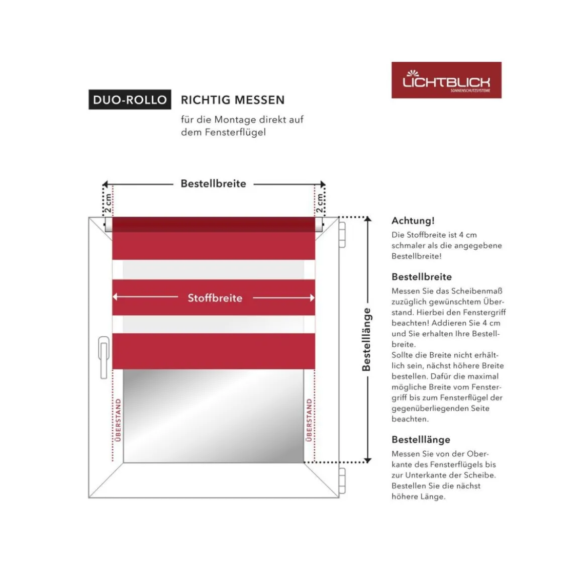 LICHTBLICK Duo Rollo Klemmfix, ohne Bohren, ab 45 x 150 cm - B-Ware