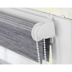 LICHTBLICK Duo Rollo Klemmfix, ohne Bohren, meliert, ab 45 x 150 cm - B-Ware
