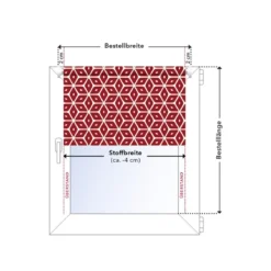 Lichtblick Klemmfix Rollo »Muschel«, Sicht- und Blendschutz, lichtdurchlässig, ohne Bohren, 120 cm - B-Ware sehr gut