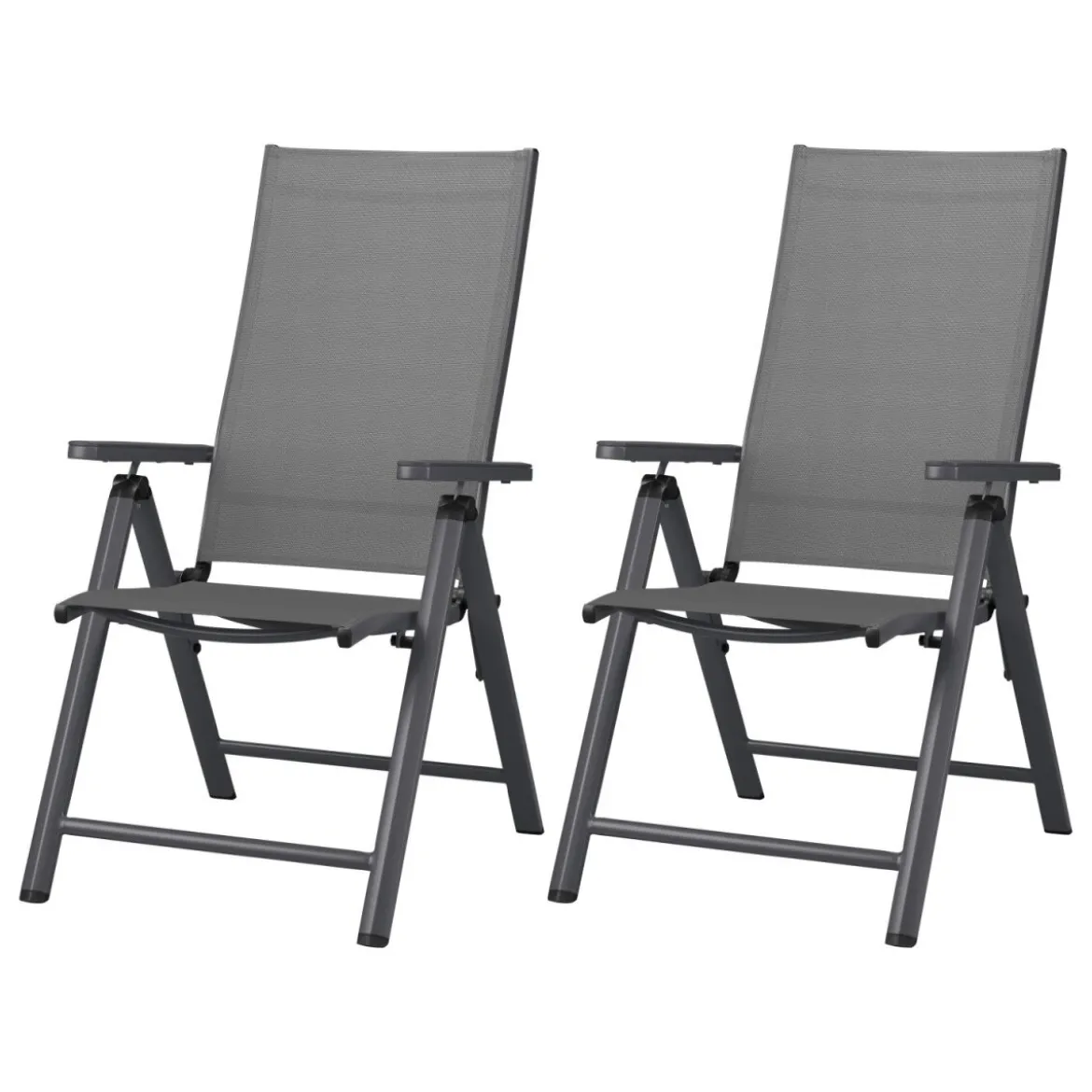 LIVARNO® Alu-Klappsessel »Houston« anthrazit, 2 Stück - B-Ware