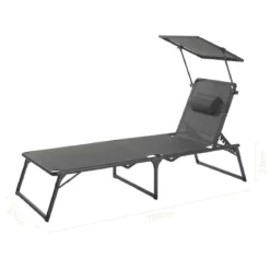 LIVARNO® Aluminium-Sonnenliege Houston, grau - B-Ware