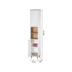 LIVARNO® Bad-Hochschrank Corfu, weiß - B-Ware