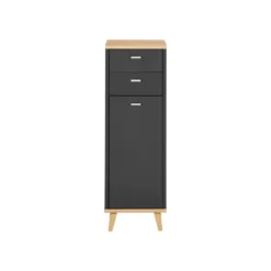 LIVARNO® Bad-Seitenschrank Corfu, anthrazit - B-Ware