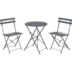 LIVARNO® Bistro-Set, 3-teilig (Anthrazit) - B-Ware sehr gut