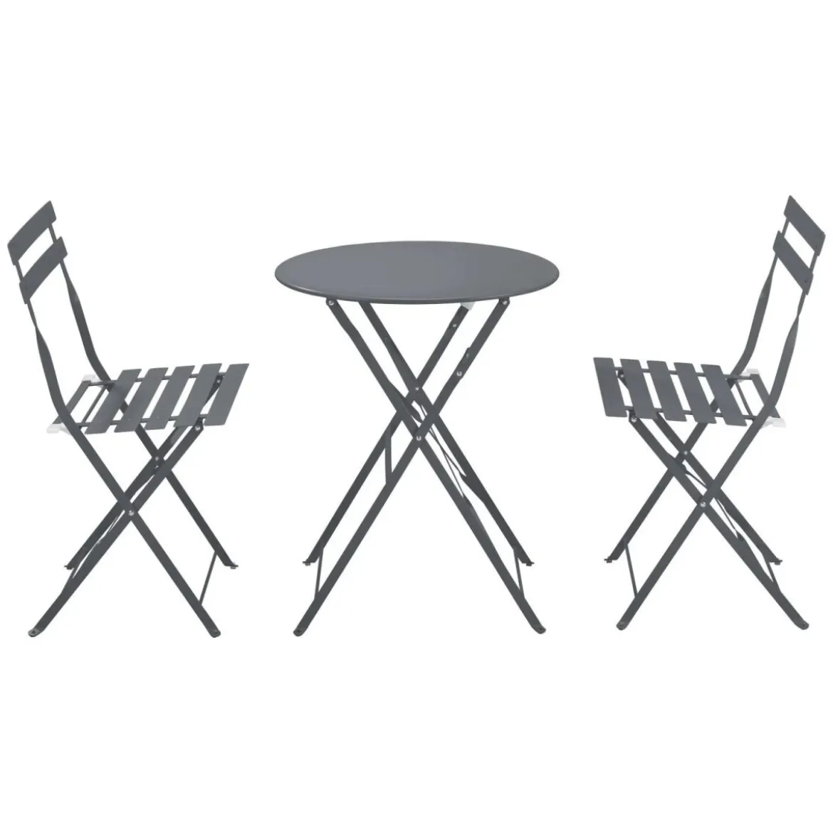 LIVARNO® Bistro-Set, 3-teilig (Anthrazit) - B-Ware sehr gut