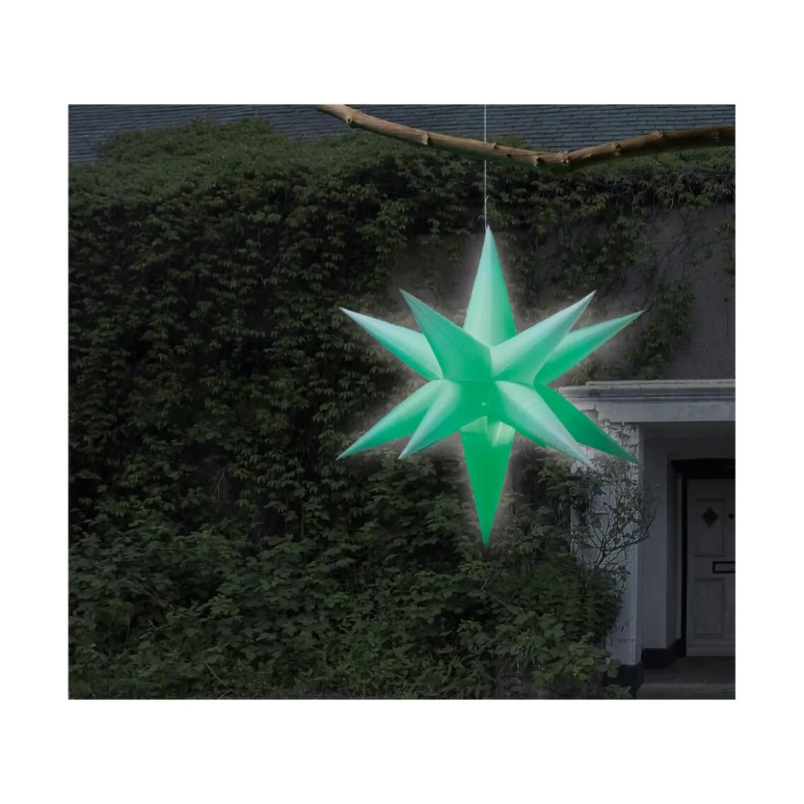 LIVARNO home Aufblasbare LED-Weihnachtsfigur, Weihnachtsstern - B-Ware gut