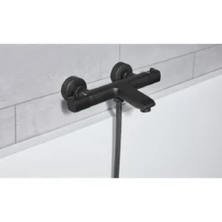 LIVARNO home Badezimmer-Armaturen, Wannenarmatur, schwarz - B-Ware neuwertig