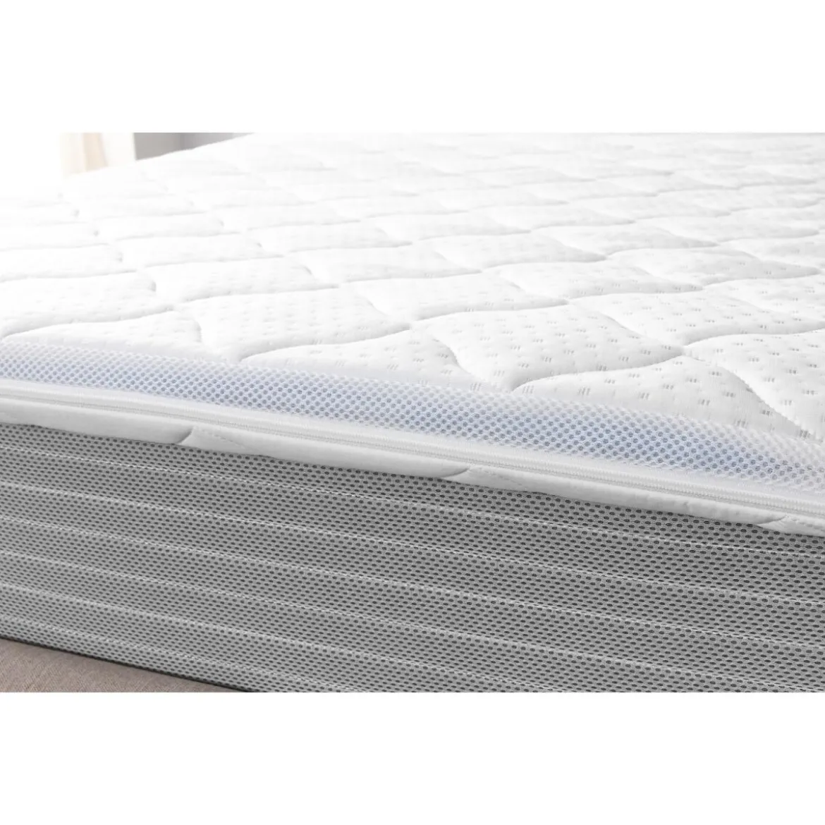 LIVARNO HOME Gelschaum-Matratzentopper, 140 x 200 cm, Anti-Rutsch-Effekt - B-Ware
