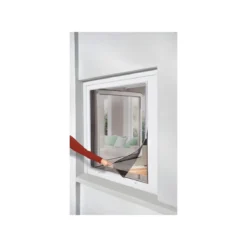 LIVARNO home Insektenschutzfenster, magnetisch, 110 x 130 cm, weiß - B-Ware neuwertig