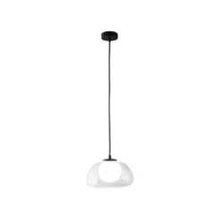 LIVARNO home LED-Pendelleuchte, Lampenschirm aus hochwertigem Glas (Transparent) - B-Ware neuwertig