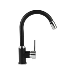 LIVARNO home LED-Spültischarmatur, 360° schwenkbar (chrom-schwarz) - B-Ware gut