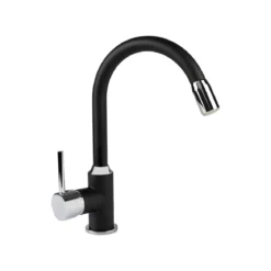 LIVARNO home LED-Spültischarmatur, 360° schwenkbar (chrom-schwarz) - B-Ware gut