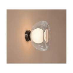LIVARNO home LED-Wand- und Deckenleuchte, Lampenschirm aus hochwertigem Glas (Transparent) - B-Ware neuwertig