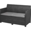 LIVARNO home Loungeset, 4-teilig, Pre Zero, anthrazit/grau - B-Ware sehr gut