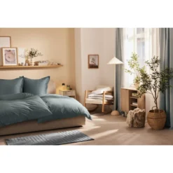 LIVARNO home Lyocell-Satin-Bettwäsche, 155 x 220 cm - B-Ware