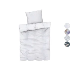 LIVARNO home Mikrofaser-Satin-Bettwäsche, 155 x 220 cm - B-Ware