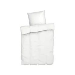 LIVARNO home Musselin-Bettwäsche, 140 x 200 cm, 65 x 65 cm, weiß - B-Ware neuwertig