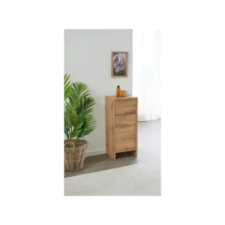 LIVARNO home Seitenschrank Verona, in hochwertiger Wotan-Eiche-Nachbildung - B-Ware neuwertig