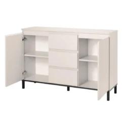 LIVARNO® Kommode mit 2 Türen und 3 Schubladen, Kaschmirgrau - B-Ware sehr gut