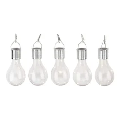 LIVARNO® LED-Solar-Glühbirnen, 5 Stück (Transparent) - B-Ware neuwertig