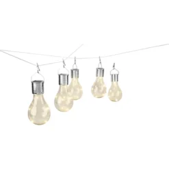 LIVARNO® LED-Solar-Glühbirnen, 5 Stück (Transparent) - B-Ware neuwertig