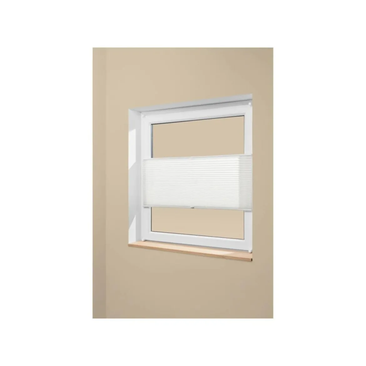 LIVARNO® Plissee Rollo, für Fenster, Montage ohne Bohren, 100 x 130 cm - B-Ware