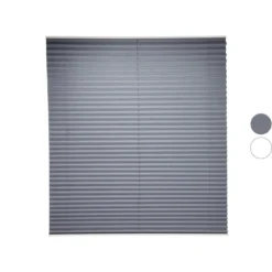 LIVARNO® Plissee-Rollo für Fenster, ohne Bohren, 80 x 130 cm - B-Ware