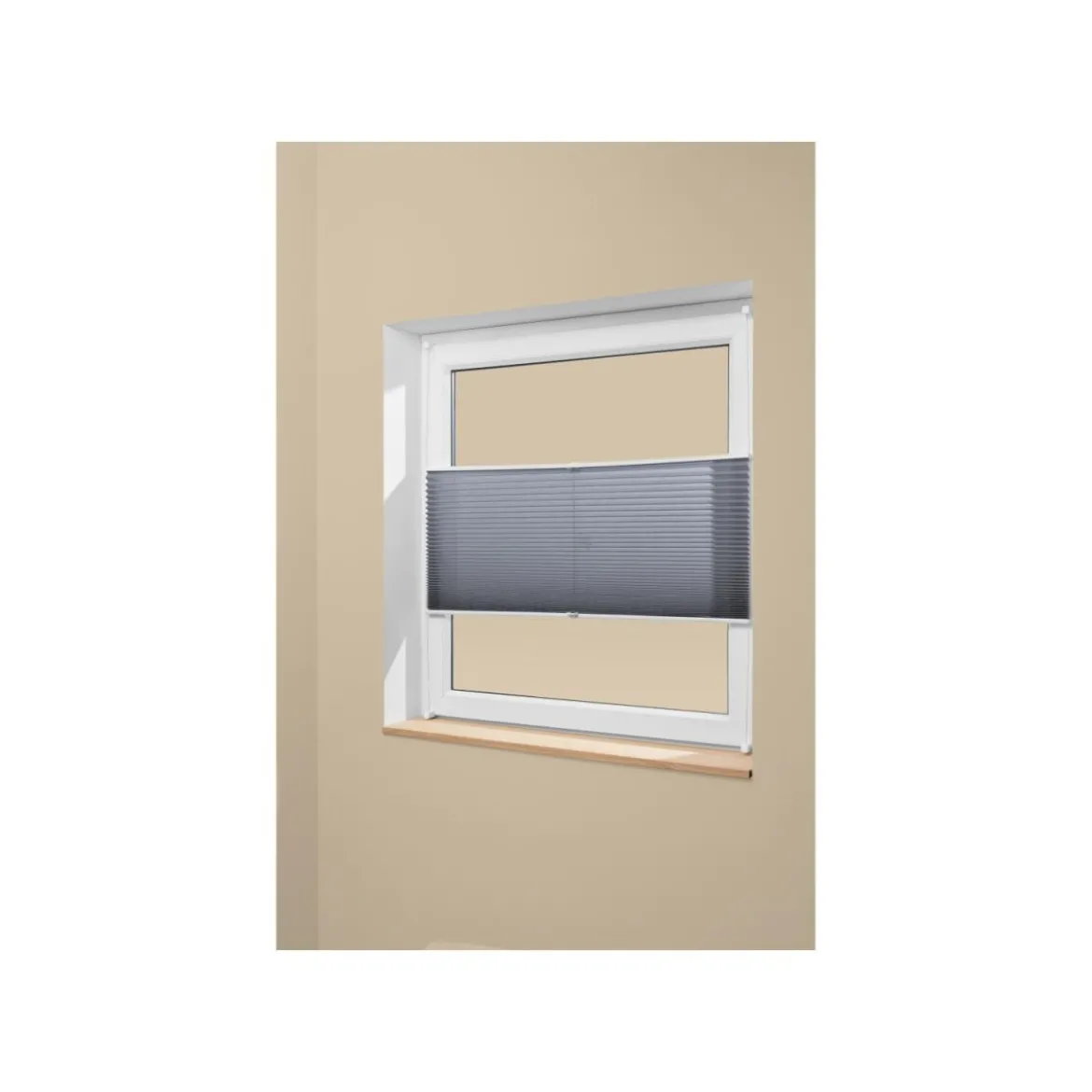 LIVARNO® Plissee Rollo für Fenster, 60 x 130 cm, Montage ohne Bohren - B-Ware