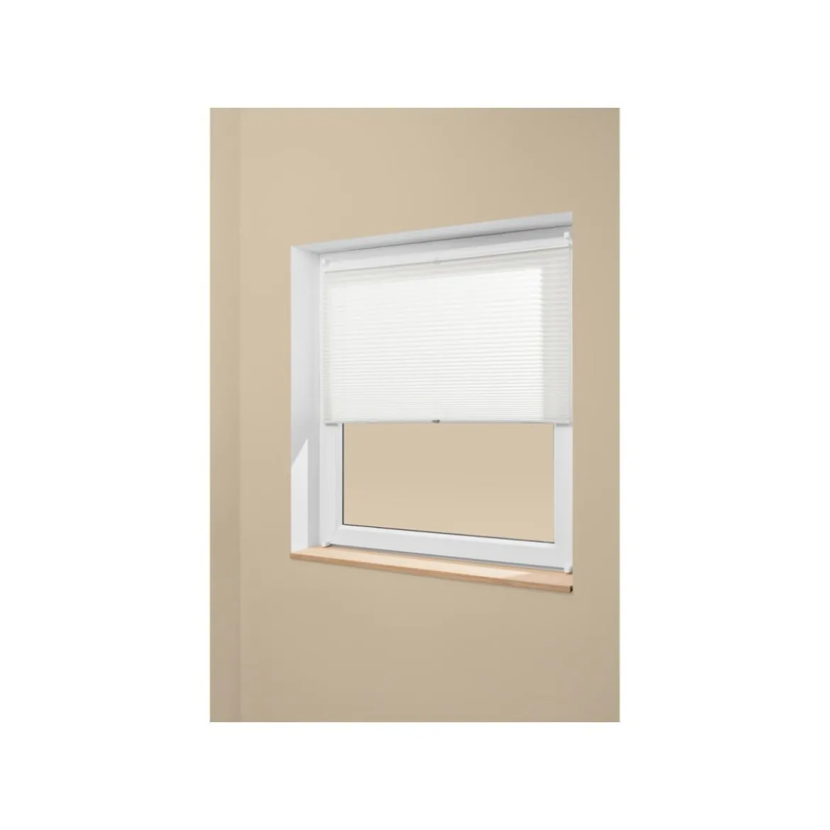 LIVARNO® Plissee Rollo für Fenster, 60 x 130 cm, Montage ohne Bohren - B-Ware