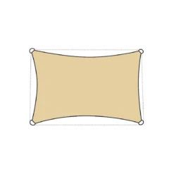 LIVARNO® Sonnensegel, rechteckig (Beige) - B-Ware neuwertig