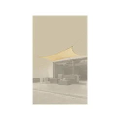 LIVARNO® Sonnensegel, rechteckig (Beige) - B-Ware neuwertig