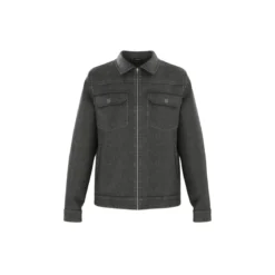 LIVERGY® Herren-Jeansjacke, aus reiner Baumwolle, S, schwarz - B-Ware neuwertig