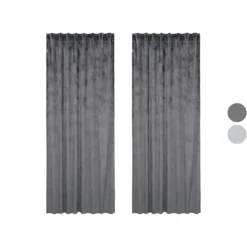 LOOKS by Wolfgang Joop Samtvorhang, weich fallend, 135 x 245 cm - B-Ware