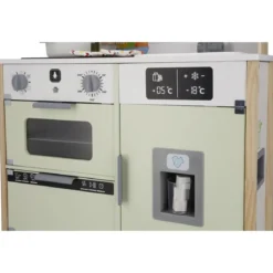 LUPILU® Holz-Küche, 3-fach höhenverstellbar, mit bespielbarer Rückseite - B-Ware